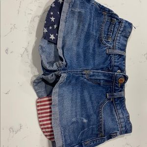 American flag shorts